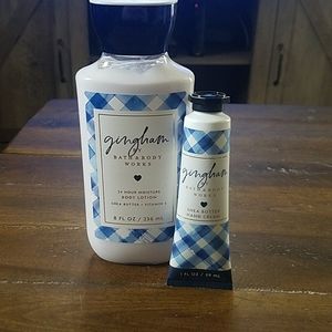 BBW Gingham lotion bundle